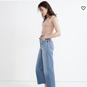 NWOT Madewell The Perfect Vintage Wide Leg Crop Jean in Caitlin Wash Size 29